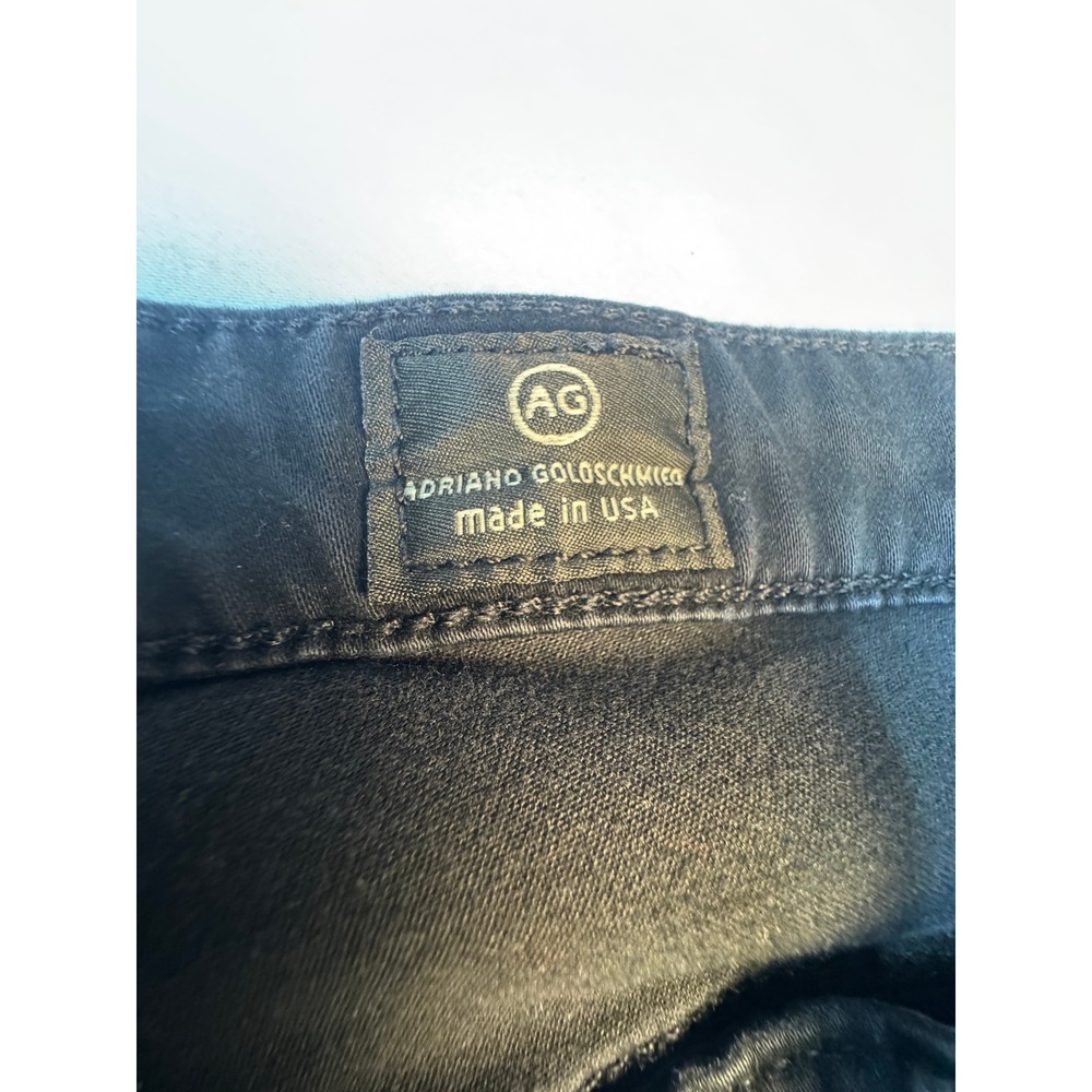 AG Adriano Goldschmied The Stilt Cigarette Leg Black Jeans 32R LSN1110-F-SBA - Picture 2 of 13
